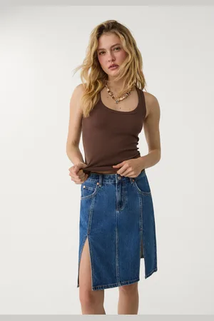 Stradivarius Top basic con spalline XS