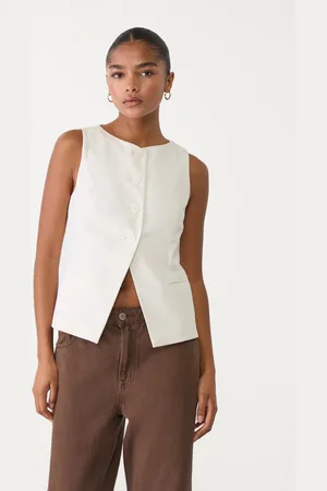 Stradivarius Gilet regular bottoni M
