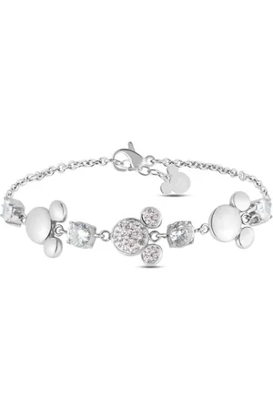 Stroili Oro Bracciale Mickey Mouse & Friends Acciaio Cristallo