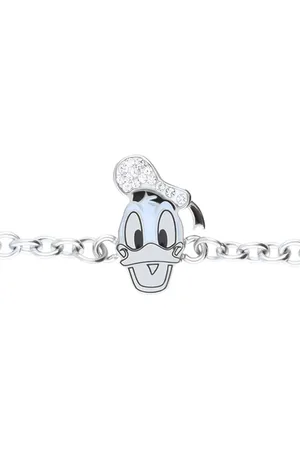 Stroili Oro Bracciale in acciaio con Paperino e strass