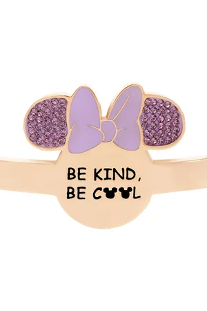 Stroili Oro Bangle Lady Message Acciaio Rosato Disney e Cristalli