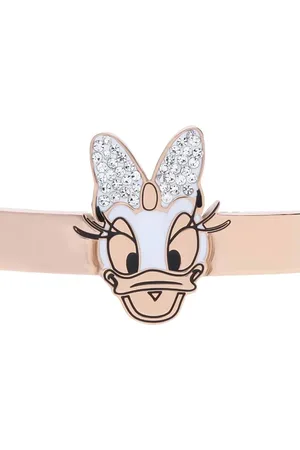 Stroili Oro Bracciale rigido in acciaio rosato con Paperina e strass