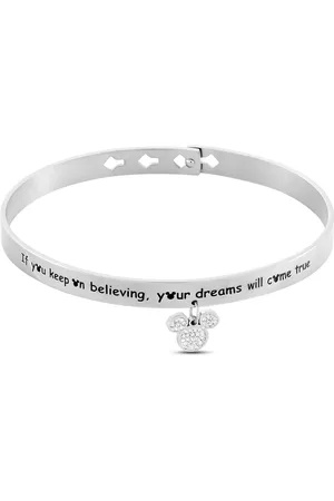Stroili Oro Bangle Mickey Mouse & Friends Acciaio Cristallo