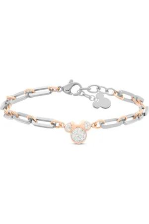 Stroili Oro Bracciale Mickey Mouse & Friends Acciaio / Cristallo