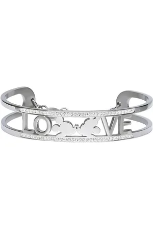 Stroili Oro Bangle Lady Message Acciaio Disney e Cristalli
