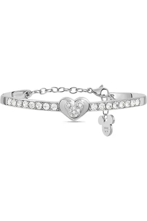 Stroili Oro Bangle Mickey Mouse & Friends Acciaio Cristallo
