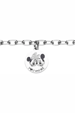Stroili Oro Bracciale Lady Message Acciaio Disney e Cristalli