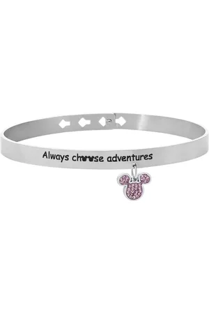 Stroili Oro Bangle Lady Message Acciaio Disney e Cristalli
