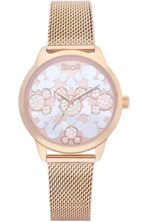 Stroili Oro Orologio solo tempo multi Topolino cinturino e cassa in acciaio rose gold