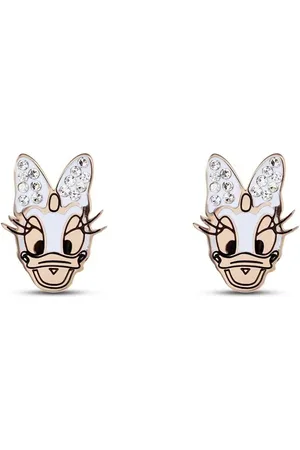 Stroili Oro Orecchini Lobo Mickey Mouse & Friends Acciaio Cristallo