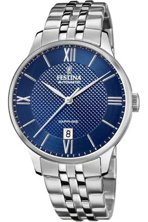 Festina Orologio solo tempo con cinturino in acciaio e quadrante blu