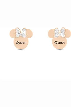 Stroili Oro Orecchini Lobo Mickey Mouse & Friends Acciaio Cristallo