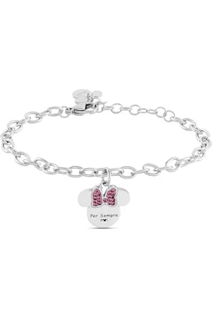 Stroili Oro Bracciale Mickey Mouse & Friends Acciaio Cristallo