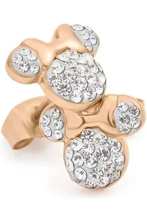 Stroili Oro Orecchini Lobo Mickey Mouse & Friends Acciaio Cristallo