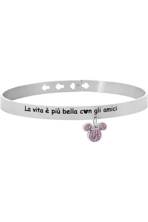 Stroili Oro Bangle Mickey Mouse & Friends Acciaio Cristallo