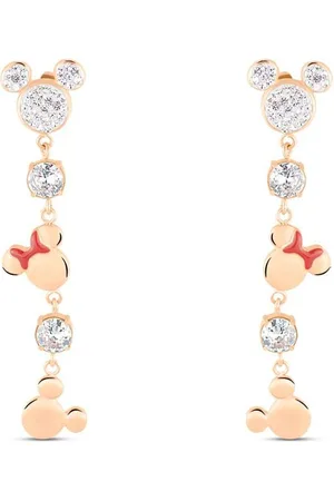 Stroili Oro Orecchini Pendenti Mickey Mouse & Friends Acciaio Cristallo