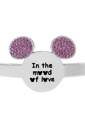 Stroili Oro Bangle Lady Message Acciaio Disney e Cristalli