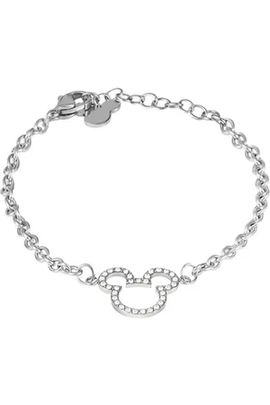 Stroili Oro Bracciale Catena Mickey Mouse & Friends Acciaio Cristallo