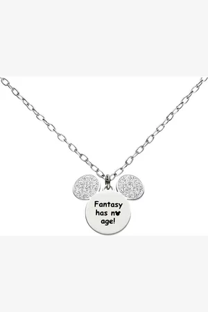 Stroili Oro Collana Lady Message Acciaio Disney e Cristalli
