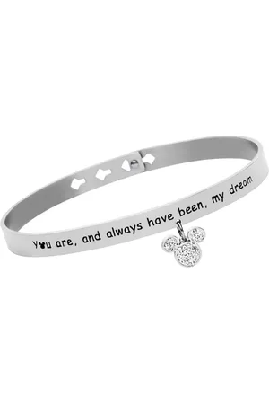 Stroili Oro Bangle Lady Message Acciaio Disney e Cristalli