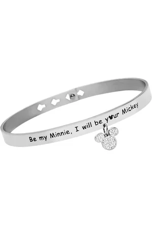Stroili Oro Bangle Lady Message Acciaio Disney e Cristalli