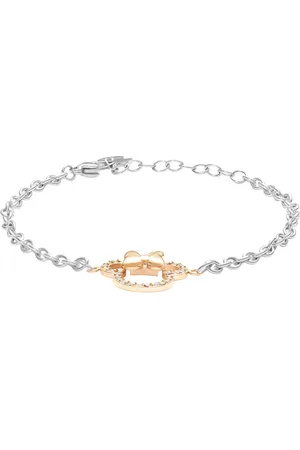 Stroili Oro Bracciale Catena Mickey Mouse & Friends Acciaio / Cristallo