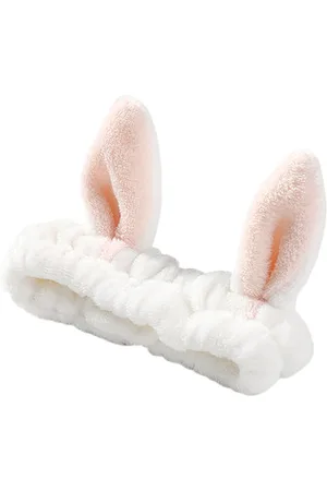 MsBlossom Face Wash Animal Ribbon Headband - 1pezzo - White