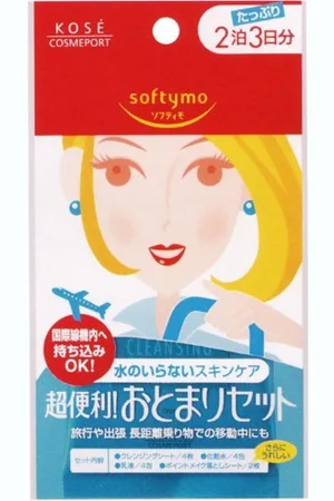 Kose Softymo 2 Nights Face Care Travel Set - 14pezzi