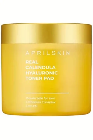 APRILSKIN Real Calendula Hyaluronic Toner Pad - 60cuscinetti