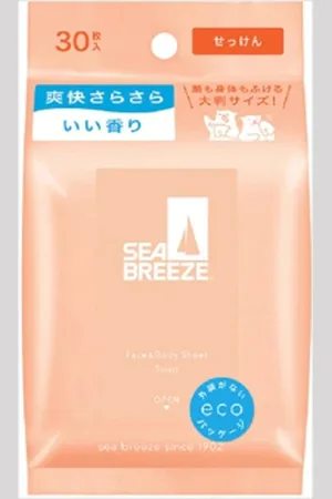 Shiseido Sea Breeze Face & Body Ice Sheet - 30 fogli - Soap