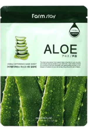 Farm Stay Visible Difference Mask Sheet - Aloe - 1pezzo