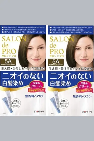 DARIYA Salon De Pro - Hair Color Cream - 1box - 5A Deep Assy (2ea) Set