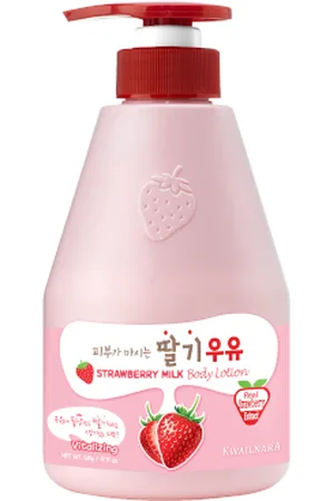 Kwailnara Milk Body Lotion - 560g - Strawberry
