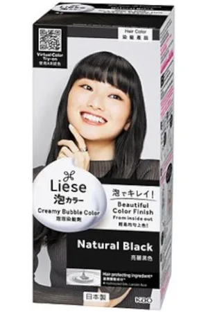 Kao Liese Creamy Bubble Color - 1 Box - Natural Black