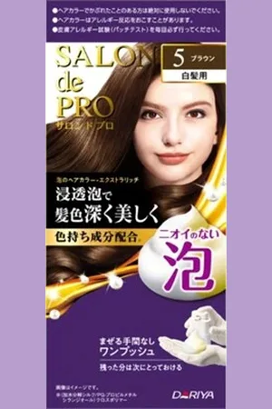 DARIYA Salon De Pro Foam Hair Color Extra Rich - 1 set - 5 Brown