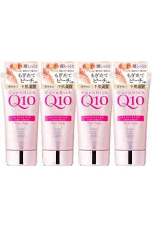 Kose Coenrich Q10 Medicated Hand Cream - Fresh Peach - 80g (4ea) Set