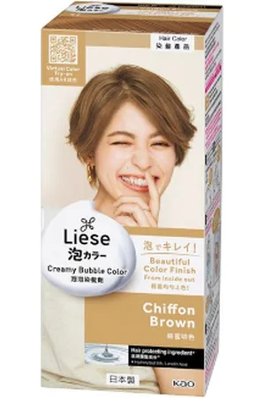 Kao Liese Creamy Bubble Color - 1 Box - Chiffon Brown