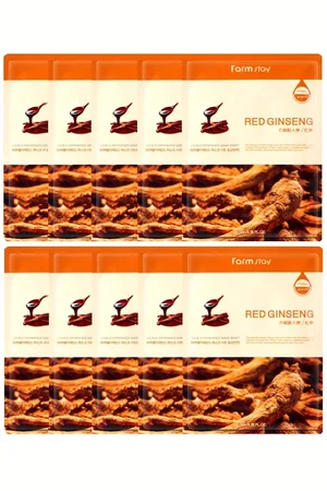 Farm Stay Visible Difference Mask Sheet - Red Ginseng - 10pezzo