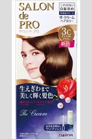 DARIYA Salon de Pro The Cream Hair Color - 1 set - 3C Caramel Brown