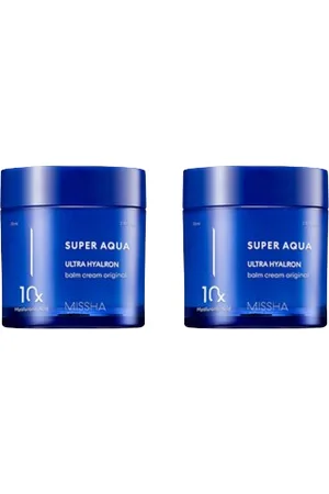 Missha Super Aqua Ultra Hyalron Balm Cream - 70ml (2ea) Set