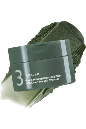 numbuzin No.3 Pore & Makeup Cleansing Balm with Green Tea and Charcoal - 85g