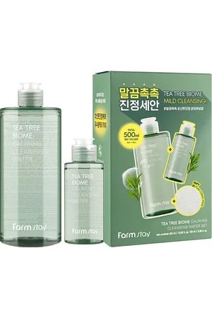 Farm Stay Tea Tree Biome Caliming Cleansing Water Set - 400ml + 100ml