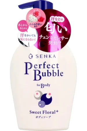 Shiseido Senka Perfect Bubble For Body Sweet Floral+ Pump - 500ml