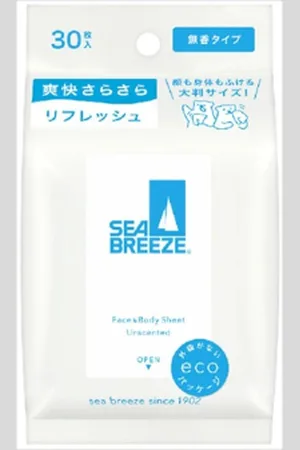 Shiseido Sea Breeze Face & Body Ice Sheet - 30 fogli - Unscented