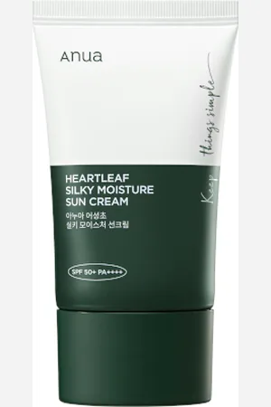 ANUA Heartleaf Silky Moisture Mild Sunscreen SPF50+ PA++++ (OTC Version) - 50ml