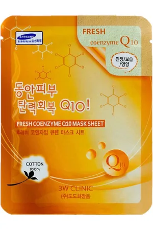 3W Clinic Fresh Coenzyme Q10 Mask Sheet - 1pezzo