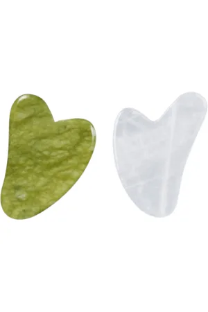 MissLady Scraping Board Gua Sha Massage Tool (Heart-shaped) - 1pc - Grass Green X - Scraping Board Gua Sha Massage...