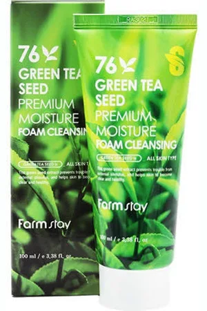 Farm Stay [Saldi] - 76 Green Tea Seed Premium Moisture Foam Cleansing - 100ml