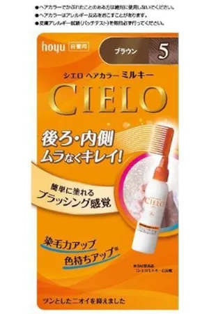 hoyu Cielo Hair Color EX Milky - 50g +75ml - 5 Brown