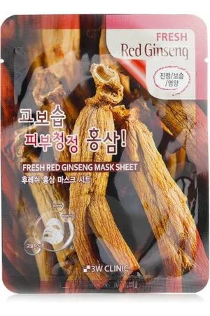 3W Clinic Fresh Red Ginseng Mask Sheet - 1pezzo